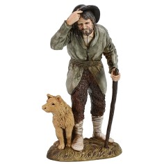 Viandante con cane 12 cm Landi Moranduzzo