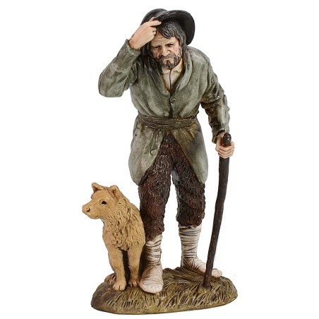 Viajero con perro 12 cm Landi Moranduzzo Mundo Pesebres