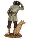 Viajero con perro 12 cm Landi Moranduzzo