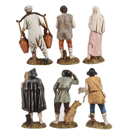 Set 6 statue 12 cm Landi Moranduzzo