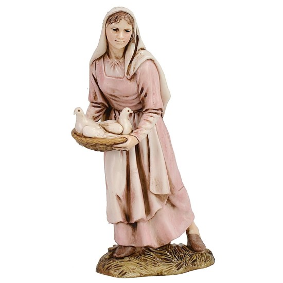 Conjunto de 6 estatuas de 12 cm Landi Moranduzzo Mondo Presepi