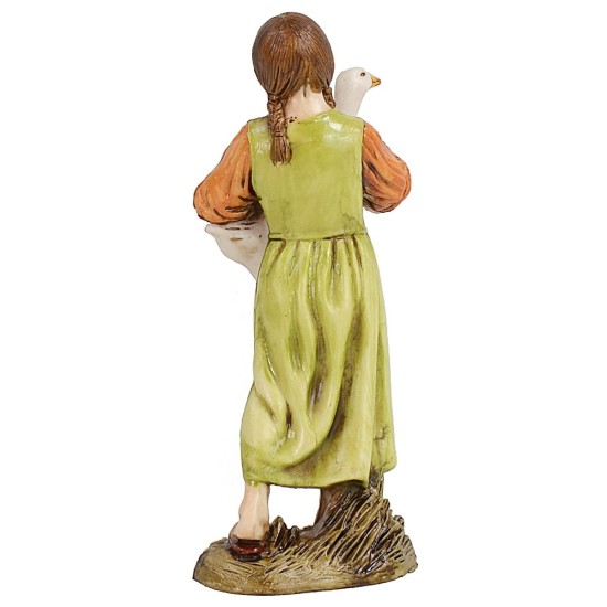 Bambina con oca serie 12 cm Landi Moranduzzo Mondo Presepi