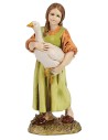 Bambina con oca serie 12 cm Landi Moranduzzo Mondo Presepi