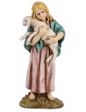 Bambina con agnello serie 12 cm Landi Moranduzzo Mondo Presepi
