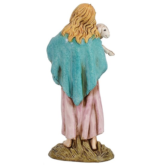 Bambina con agnello serie 12 cm Landi Moranduzzo Mondo Presepi