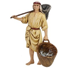 Pescatore con pesci 13 cm Landi Moranduzzo Mondo Presepi