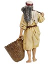 Pescatore con pesci 13 cm Landi Moranduzzo