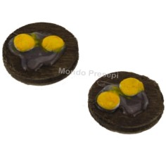 Set of 2 cutting boards with egg yolks