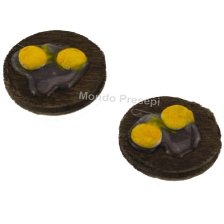 Set of 2 cutting boards with egg yolks