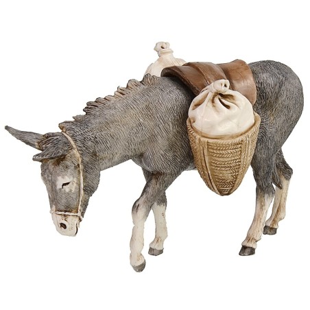 Burro con silla y sacos serie 13 cm Landi Moranduzzo