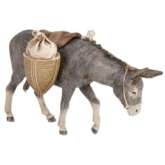 Asino con sella e sacchi serie 13 cm Landi Moranduzzo 2
