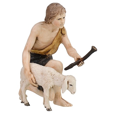 Ragazzo con pecora serie 13 cm Landi Moranduzzo Mondo Presepi