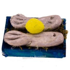 Caja de pescado cm 3x2,2 Mundo Pesebres