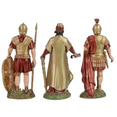 Set of 2 soldiers and King Herod 12 cm Landi Moranduzzo 2