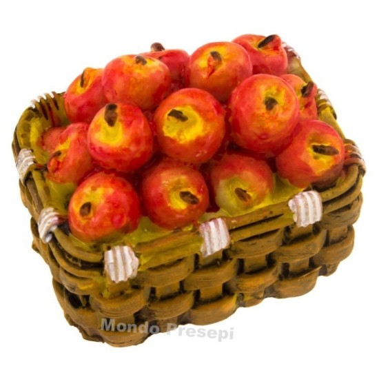 Cesta cm 4 Manzanas Mundo Belenes