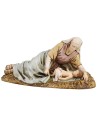 Natividad San José sentado y María acostada 13 cm Landi