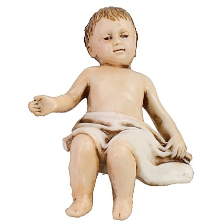 Natividad San José sentado y María acostada 13 cm Landi