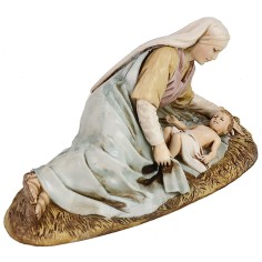Mary lying down with child 13 cm series Landi Moranduzzo 2