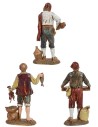 Conjunto de 3 estatuas Landi Moranduzzo 12 cm Mundo Pesebres