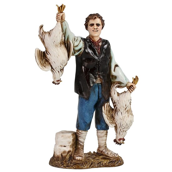 Set de 4 figuras de oficios de 12 cm Landi Moranduzzo Mundo Pesebres