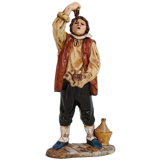 Set de 4 personajes napolitanos de 12 cm Landi Moranduzzo Mondo Presepi