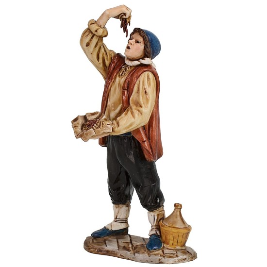 Uomo che mangia 12 cm Landi Moranduzzo Mondo Presepi