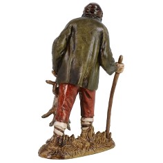 Contadino con lepre 12 cm Landi Moranduzzo 2