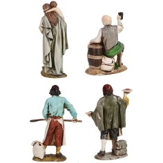 Set 4 statue 12 cm Landi Moranduzzo Mondo Presepi 2