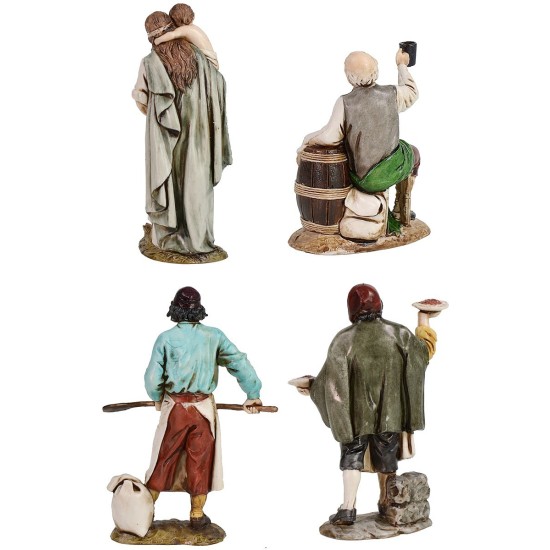 Set 4 statue 12 cm Landi Moranduzzo