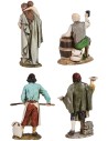 Conjunto de 4 estatuas de 12 cm Landi Moranduzzo Mondo Presepi