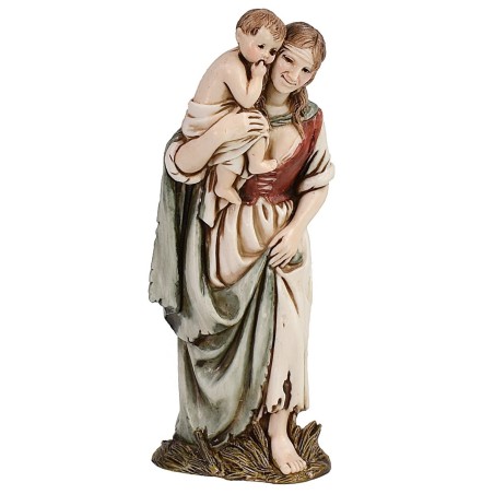 Mujer con niño 12 cm Landi Moranduzzo Mundo Pesebres