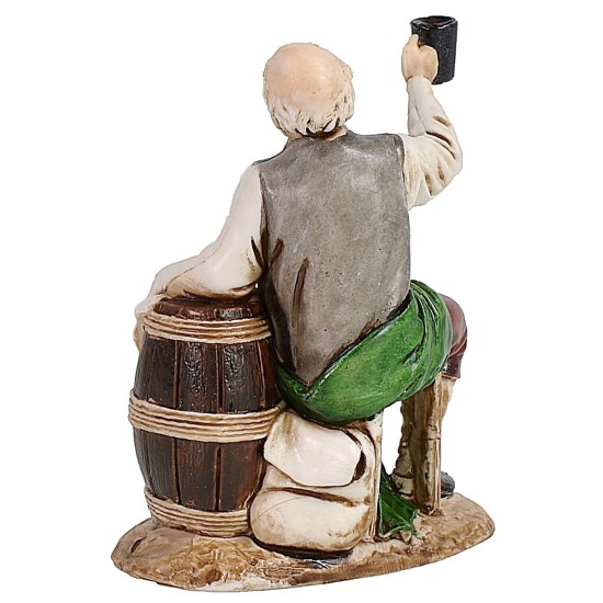 Hombre que bebe serie 12 cm Landi Moranduzzo Mundo Pesebres