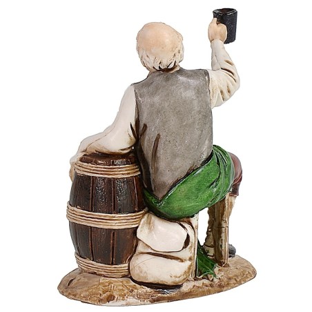 Hombre que bebe serie 12 cm Landi Moranduzzo Mundo Pesebres