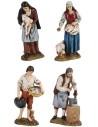 Set 4 mestieri 12 cm Landi Moranduzzo Mondo Presepi