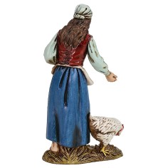 Campesina con gallina 12 cm Landi Moranduzzo Mundo Pesebres 2