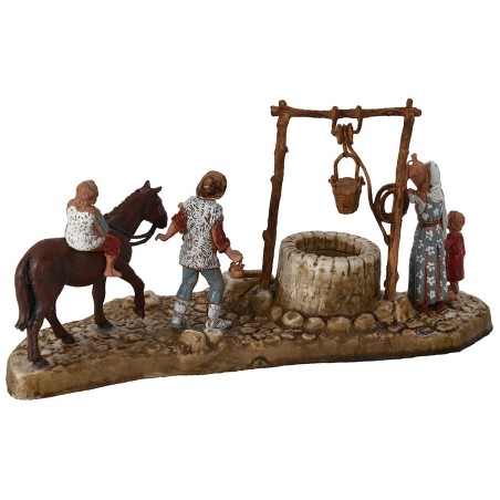 Scena con pozzo serie 6 cm Landi Moranduzzo Mondo Presepi