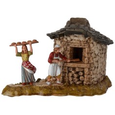 Horno con mujer serie 6 cm Landi Moranduzzo Mundo Pesebre