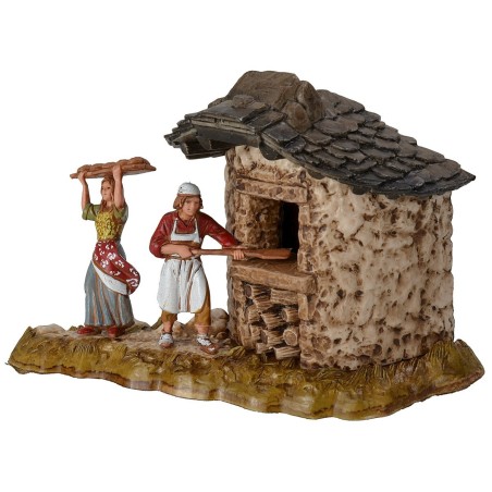 Fornaio con donna serie 6 cm Landi Moranduzzo Mondo Presepi