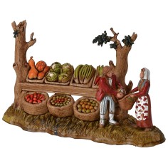 Greengrocer with woman 6 cm series Landi Moranduzzo 2