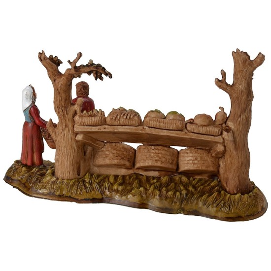Greengrocer with woman 6 cm series Landi Moranduzzo