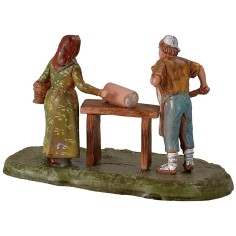 Salumiere con donna serie 6 cm Landi Moranduzzo Mondo Presepi 2