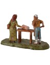 Salumiere con donna serie 6 cm Landi Moranduzzo Mondo Presepi