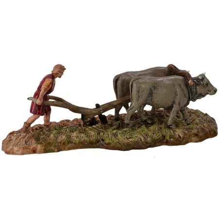 Contadino con aratro serie 6 cm Landi Moranduzzo Mondo Presepi