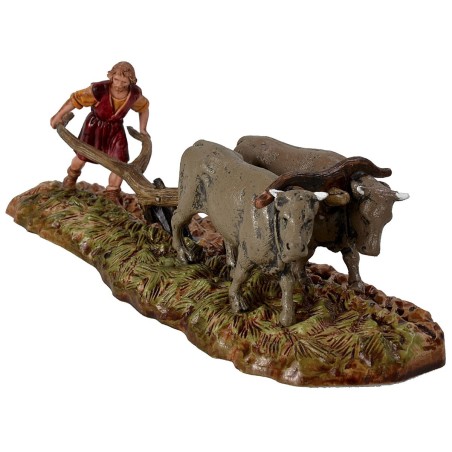 Contadino con aratro serie 6 cm Landi Moranduzzo