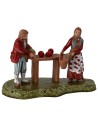 Greengrocer with woman 6 cm series Landi Moranduzzo