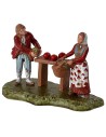 Greengrocer with woman 6 cm series Landi Moranduzzo