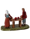 Greengrocer with woman 6 cm series Landi Moranduzzo