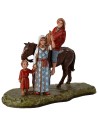 Man on horseback and woman with child, 6 cm series Landi Moranduzzo