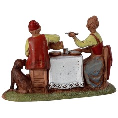 Escena de familia en la mesa serie 6 cm Landi Moranduzzo 2