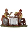 Family scene at the table 6 cm series Landi Moranduzzo
